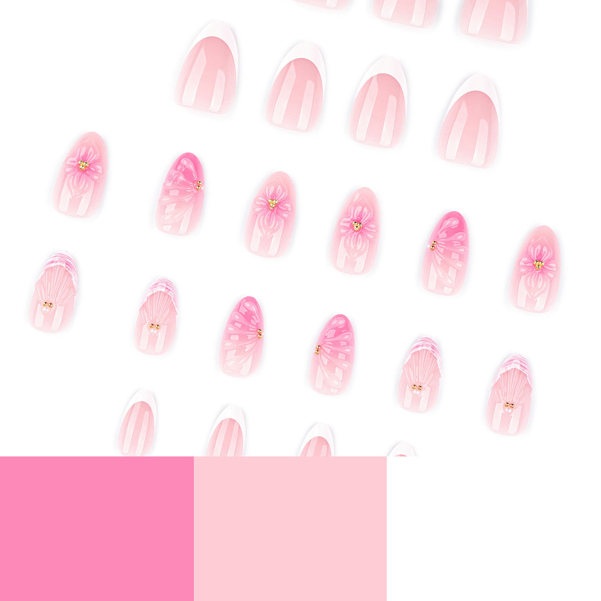 Überragende Nagelkunst mit luxuriösen Blüten- und Muschel-Designs Brehn