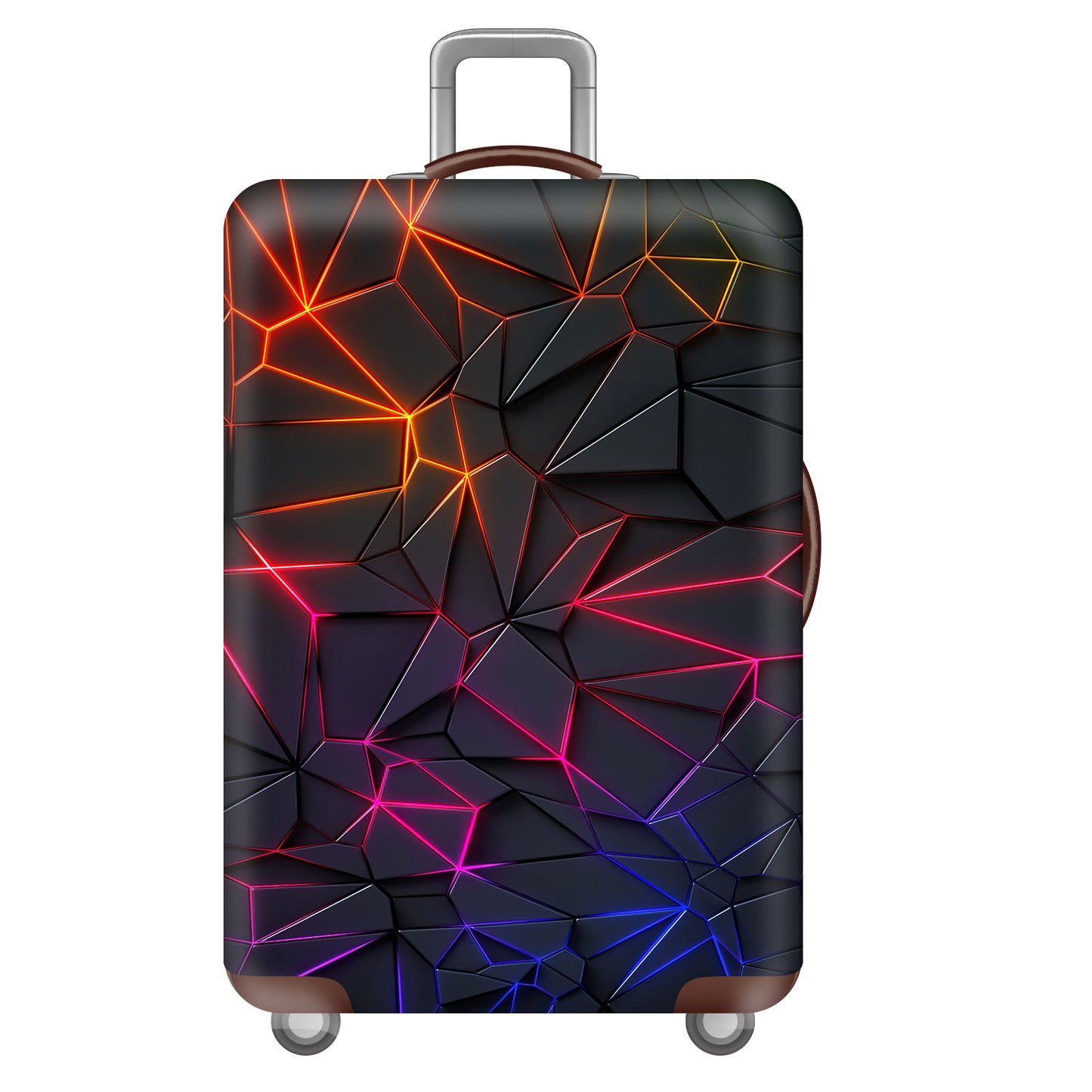 Unisex nan robuster Hartschalen-Trolley mit Polycarbonat-Außenschale und Autoemblem-Motiv Brehn