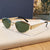 Damen Cat-Eye Sonnenbrille mit stilvollem Metallrahmen und UV-Schutz Brehn