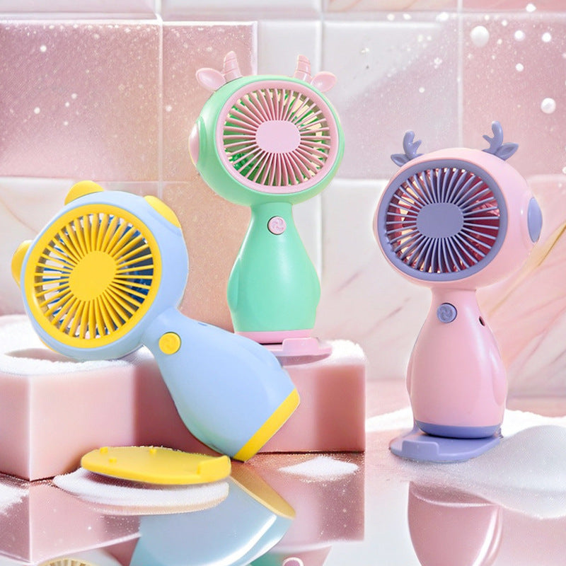 Frauen tragbarer Mini-Ventilator im niedlichen Tierdesign Brehn
