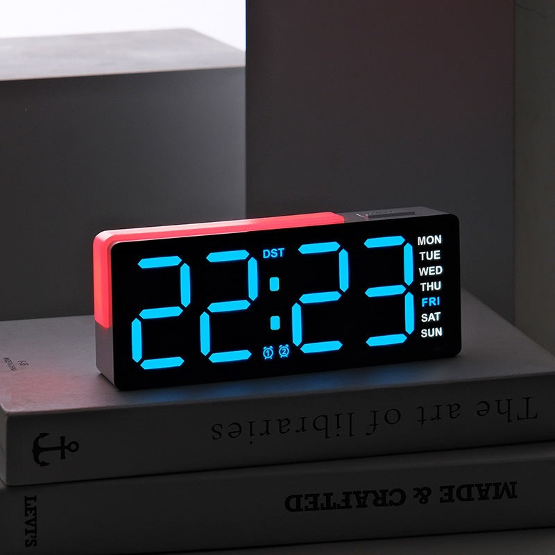 Digitaler Led Wecker mit Integrierter Temperatur- und Wochentagsanzeige Brehn