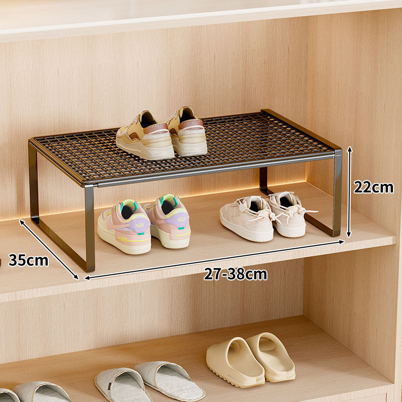 Verstellbarer erweiterbarer Metal Schuhregal-Organizer