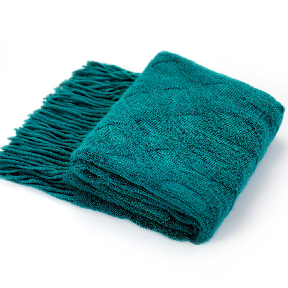 Premium strukturiertes Strickwurfdecke Brehn