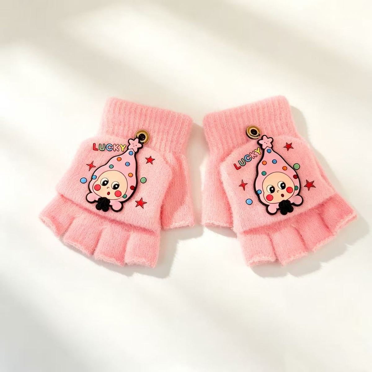 Niedliche Cartoon-Themen-Fingerlose Handschuhe Brehn
