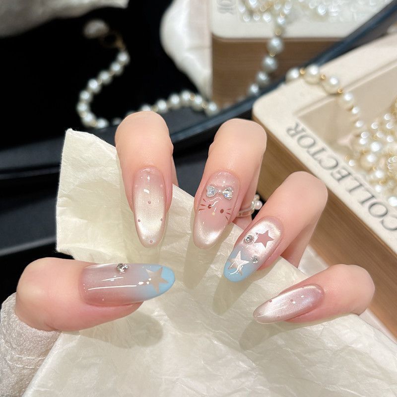 Premium Glitzernde Press-On Nagelerweiterungen Brehn