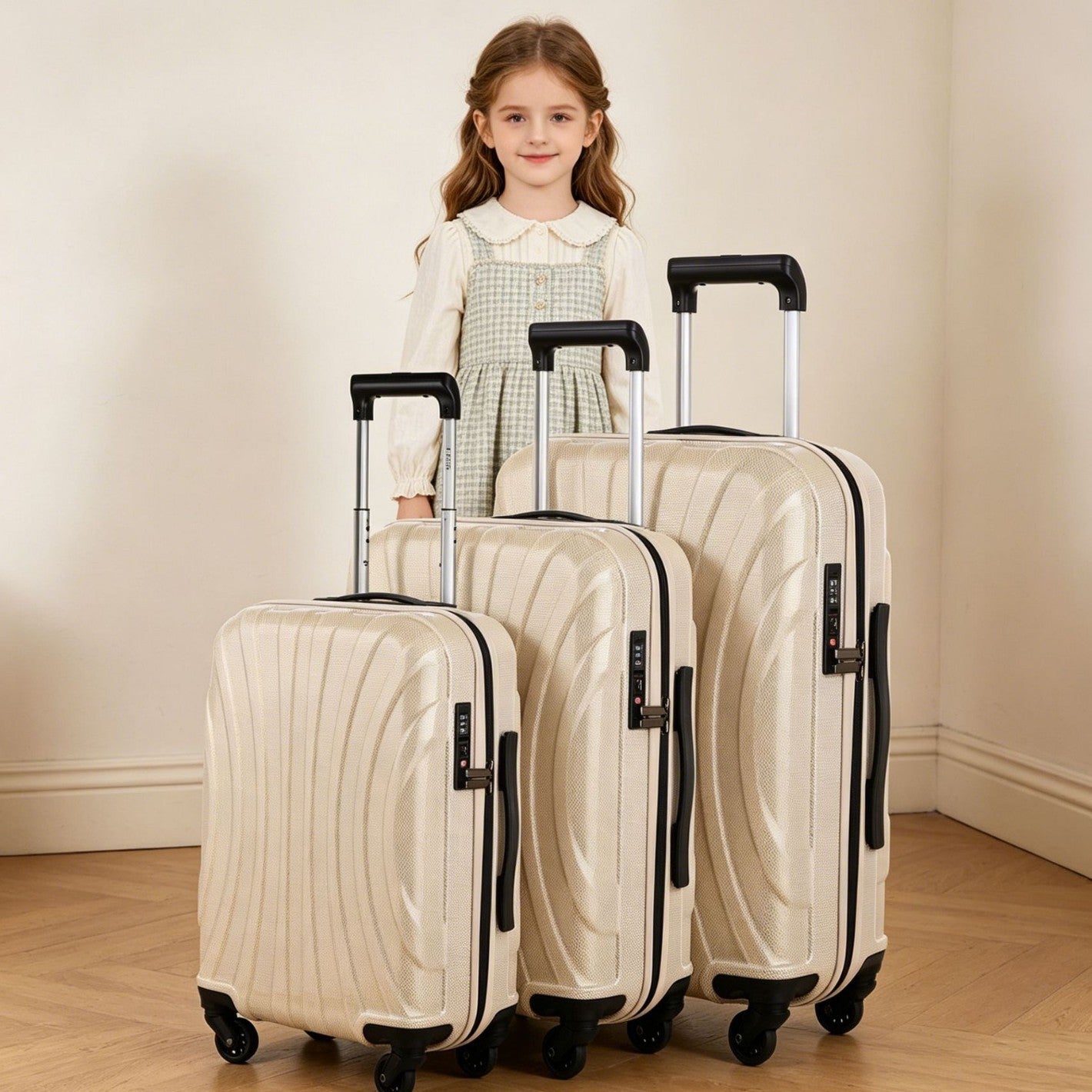 Unisex Vielseitiges Hartschalen-Reisegepäckset Brehn