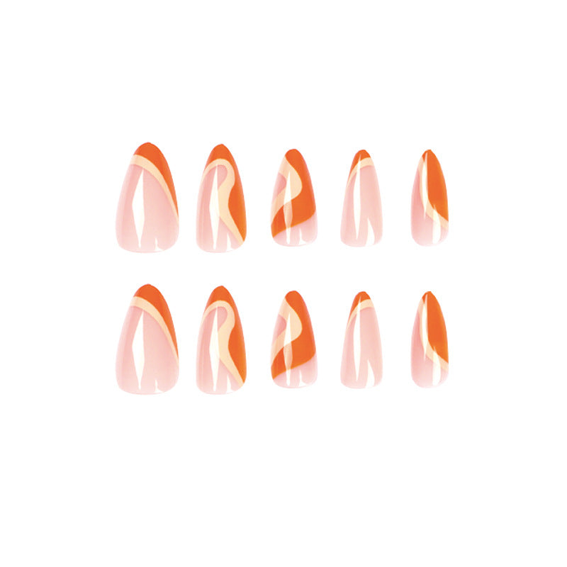 Kunstvolle Stiletto-Press-On Nägel Brehn