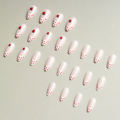 Künstlerisches Marienkäfer-Themen-Nagelkunst-Kit