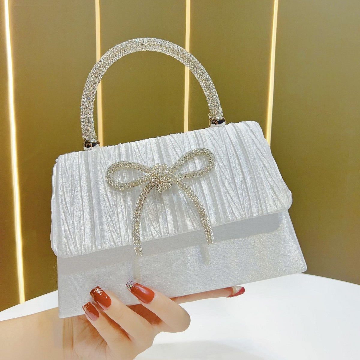 Elegante Texturierte Handtasche für den Abend