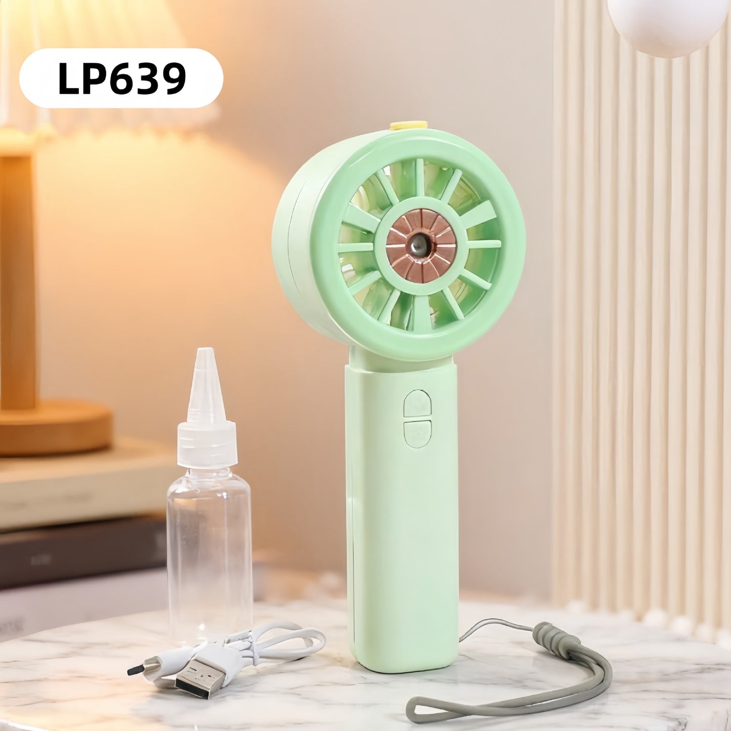 Damen tragbarer Mini-Luftbefeuchter-Ventilator mit USB-Anschluss Brehn