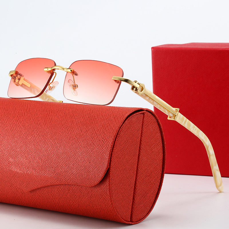 Damen elegante Rechteckige Brille Brehn