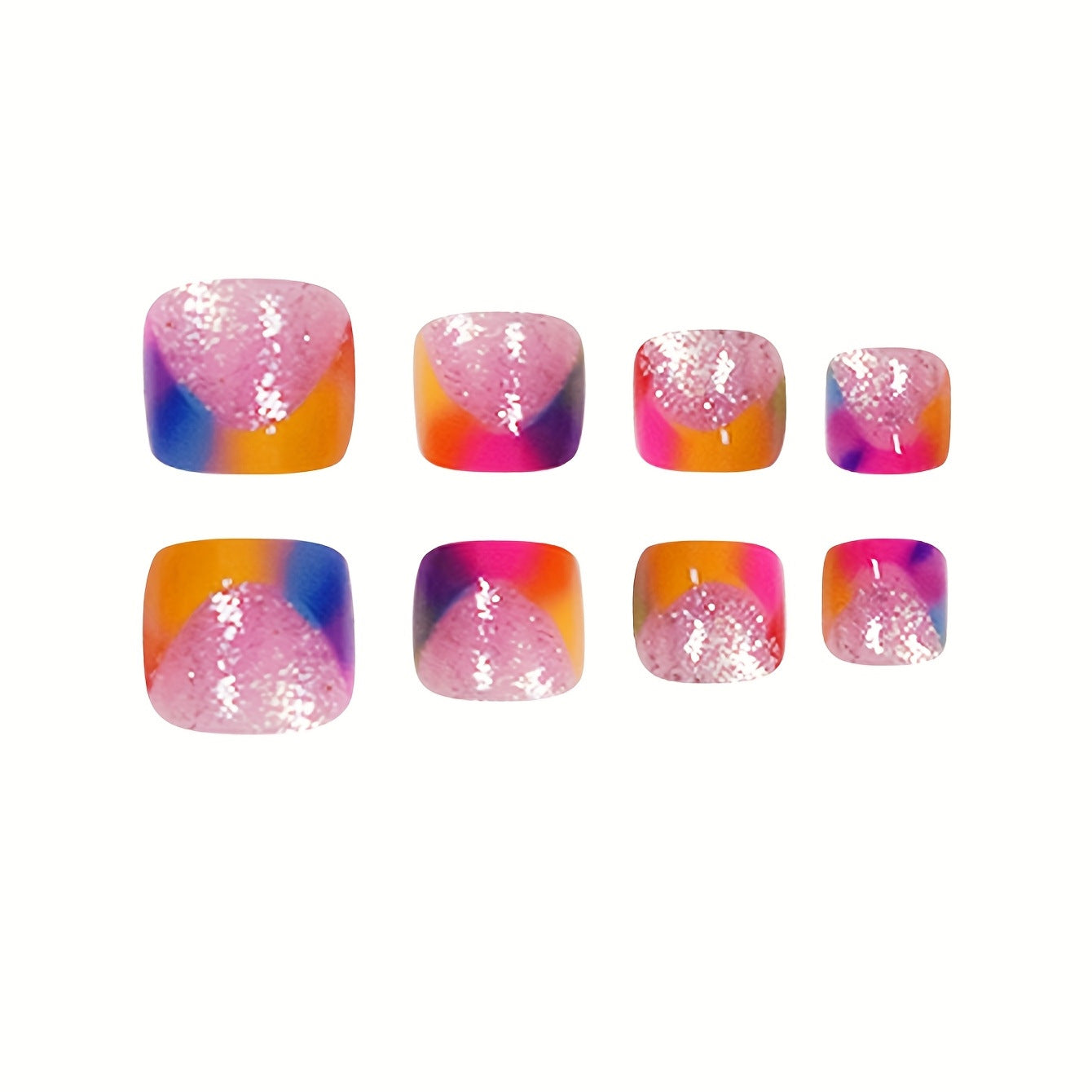 Künstlerisches Regenbogen-Nagelkunst-Set Brehn