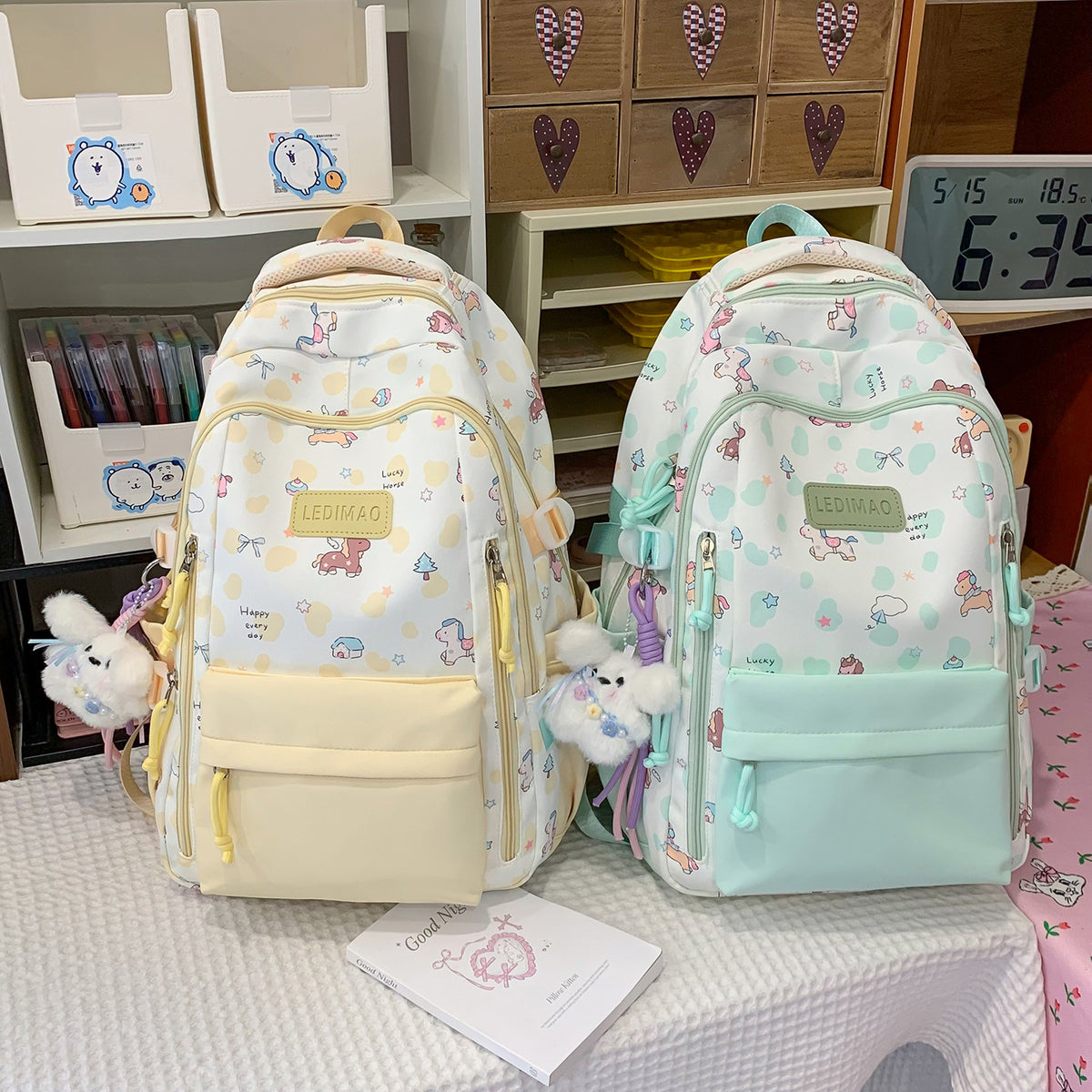 Verspielter Cartoon-Charakter-Rucksack Brehn