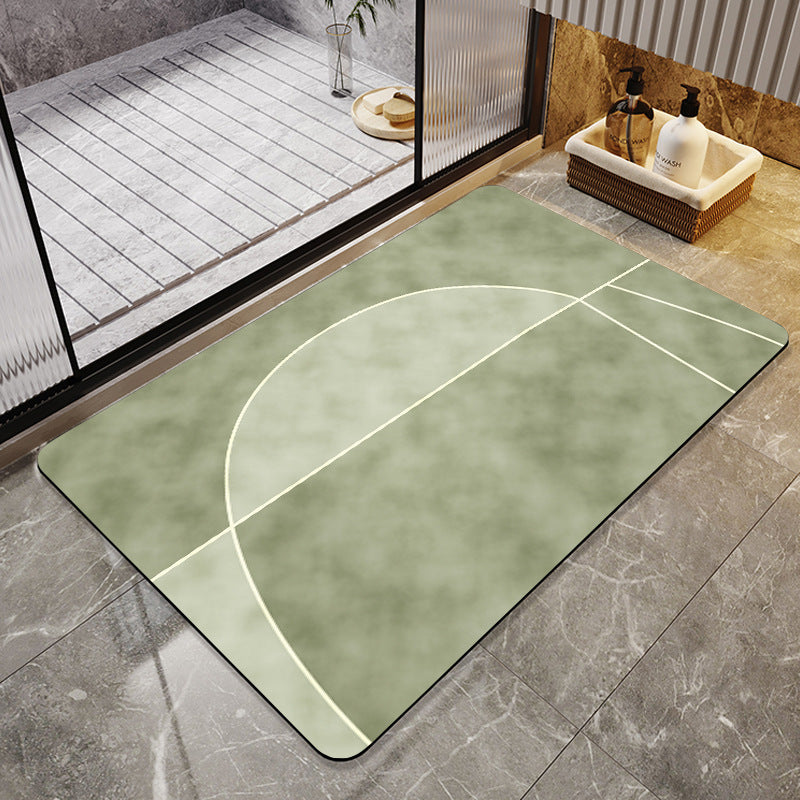 Abstrakte Moderne Badmatte Brehn