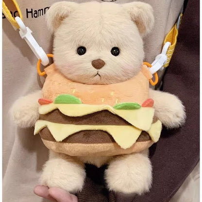 Plüsch-Burger-Themen-Teddy-Bär