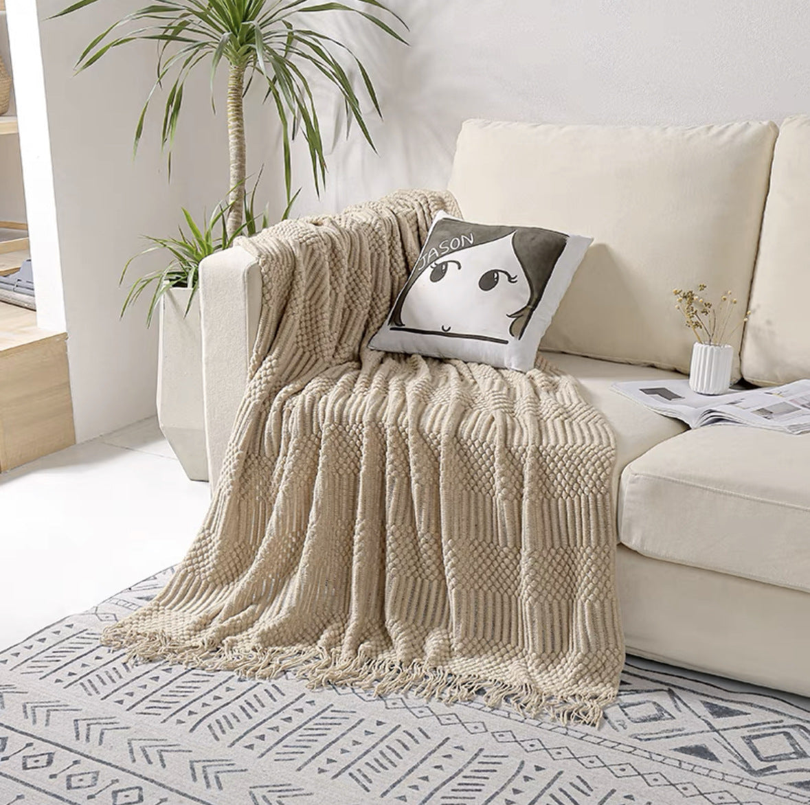 Hausdekoration Strickwaren