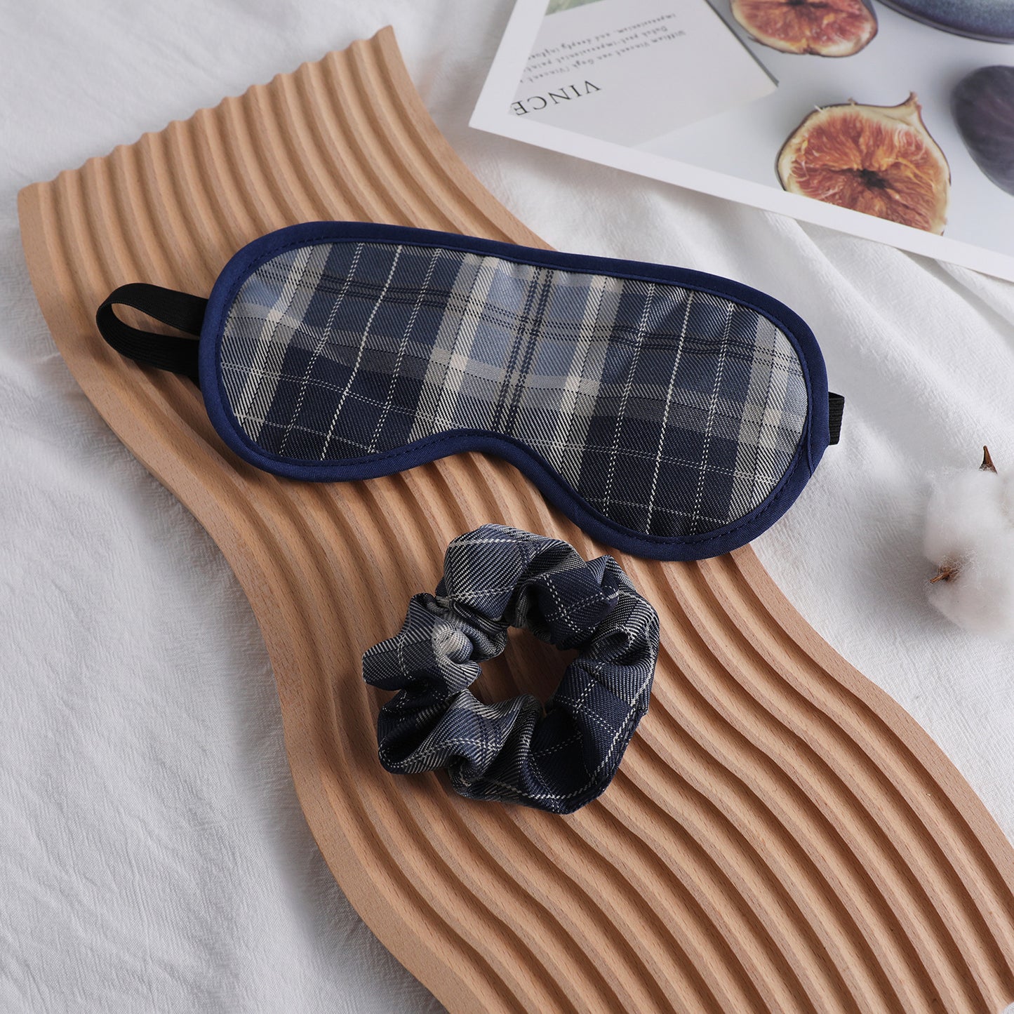 Unisex nan weich gepolsterte Schlafmaske mit verstellbarem Elastikband Brehn