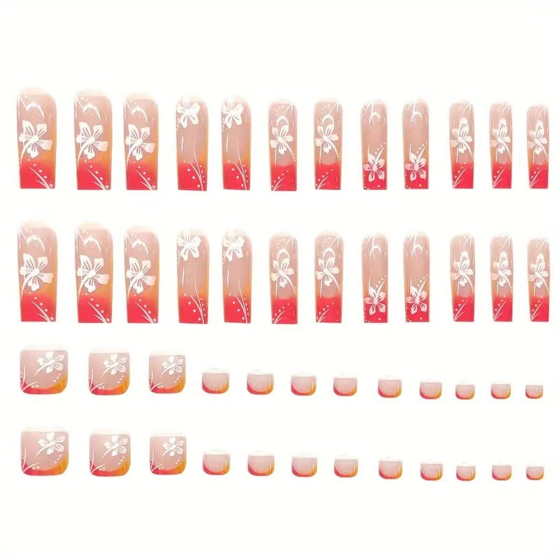 Dekorative Farbige Nagelkunst Verlängerungen Brehn
