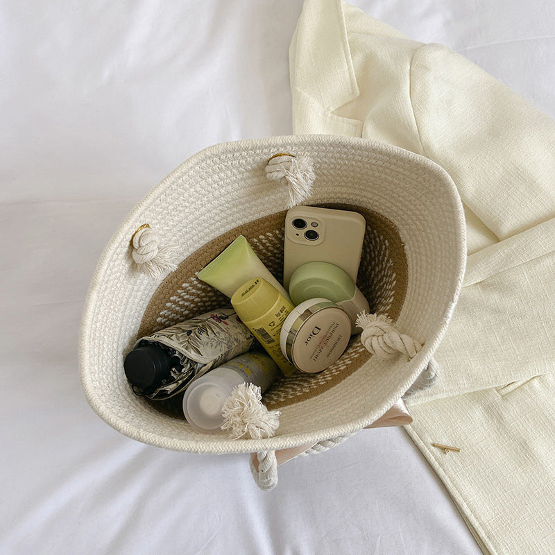 Stylische gewebte Tragetasche