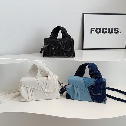 Einzigartige Denim Schultertasche