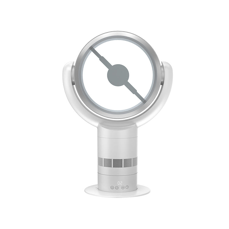 Kühlender bladeless Tischventilator mit digitalen Touch-Bedienelementen und Oszillation Brehn