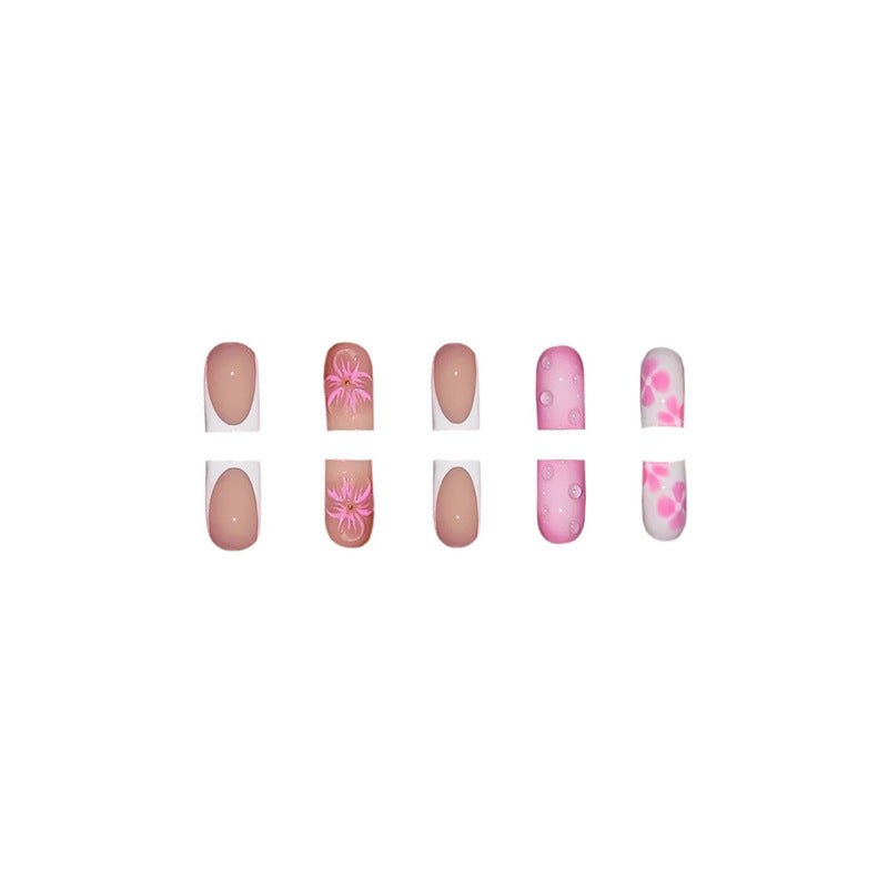 Floral Design Press-On Nail Art Extensions Brehn