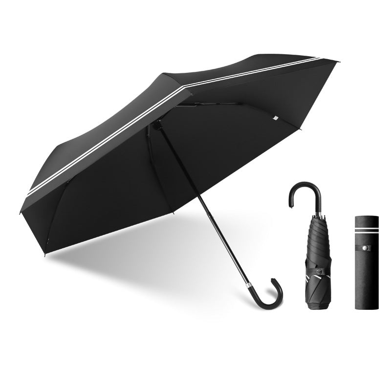 Damen Urbaner Klappregenschirm mit Windschutz und ergonomischem Griff Brehn