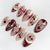 Festliches Dekoratives Press-On Nagelset Brehn