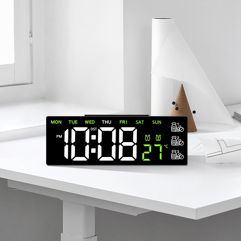 Digitaler Multifunktionswecker mit Wetterstation und Alarmfunktionen Brehn