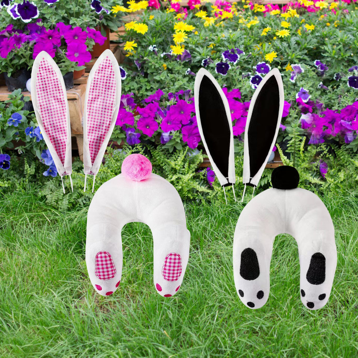 Plüschkostüm mit Hasenohren