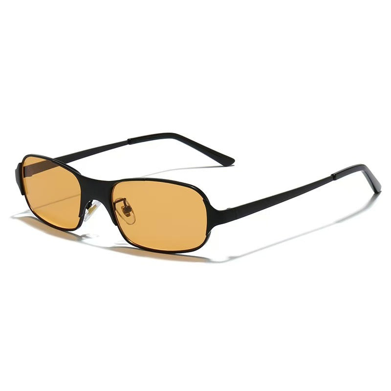 Damen moderne rechteckige Sonnenbrille mit UV-Schutz und komfortablem Gestell Brehn