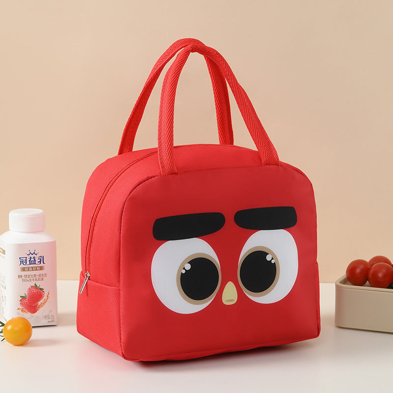 Süße tierische isolierte Lunch-Tasche Brehn
