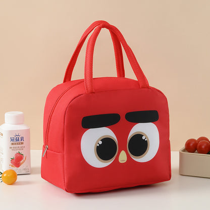 Süße tierische isolierte Lunch-Tasche Brehn