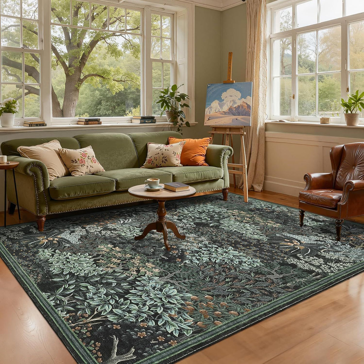 Botanisches Design Teppich
