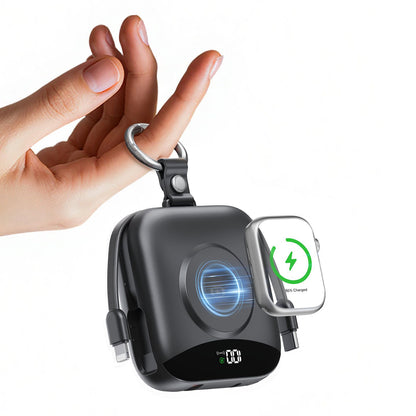 Tragbares Kabelloses Ladegerät mit Integrierter Powerbank Brehn