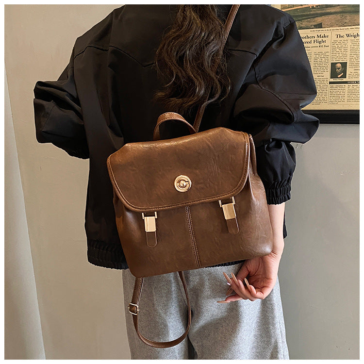 Vintage-inspirierter Leder-Rucksack Brehn
