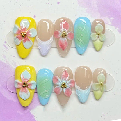 Dekoratives Floral Press-On Nagelkunst-Set Brehn 1790636705