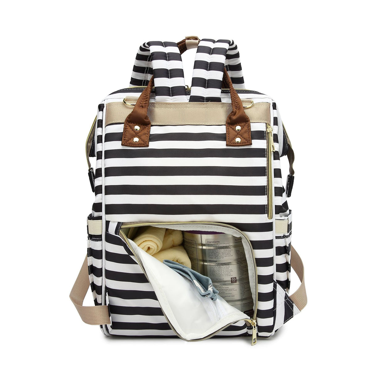 Stilvoller gestreifter Rucksack Brehn