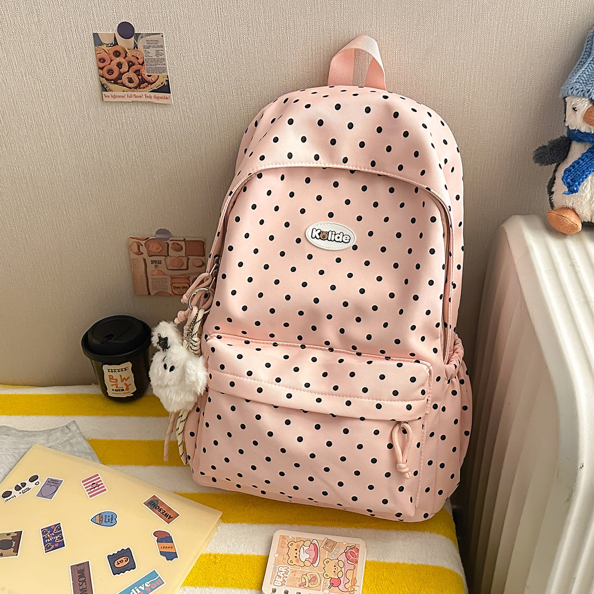 Stilvolle Punktmuster Leichte Rucksack Brehn