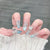 Künstlerisches 3D-Juwel-betontes Press-On-Nagelset Brehn