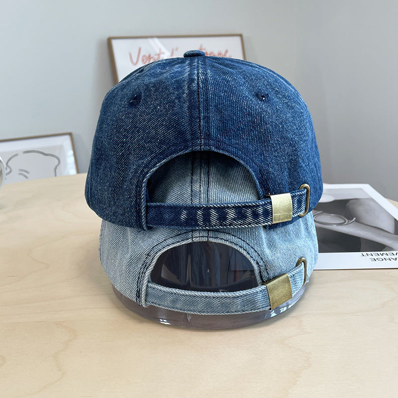 Herren Zerschlissenes Denim Baseball Cap Brehn