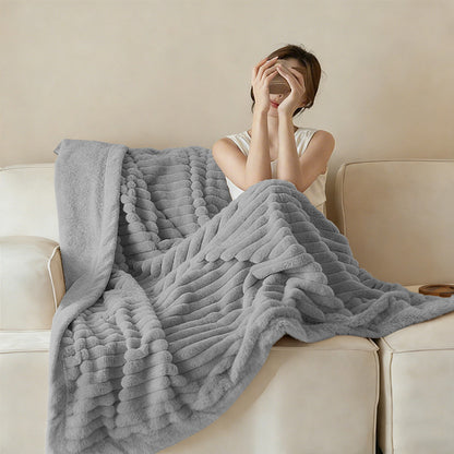 Damen Luxus-Kuscheldecke mit strukturierter Oberfläche Brehn