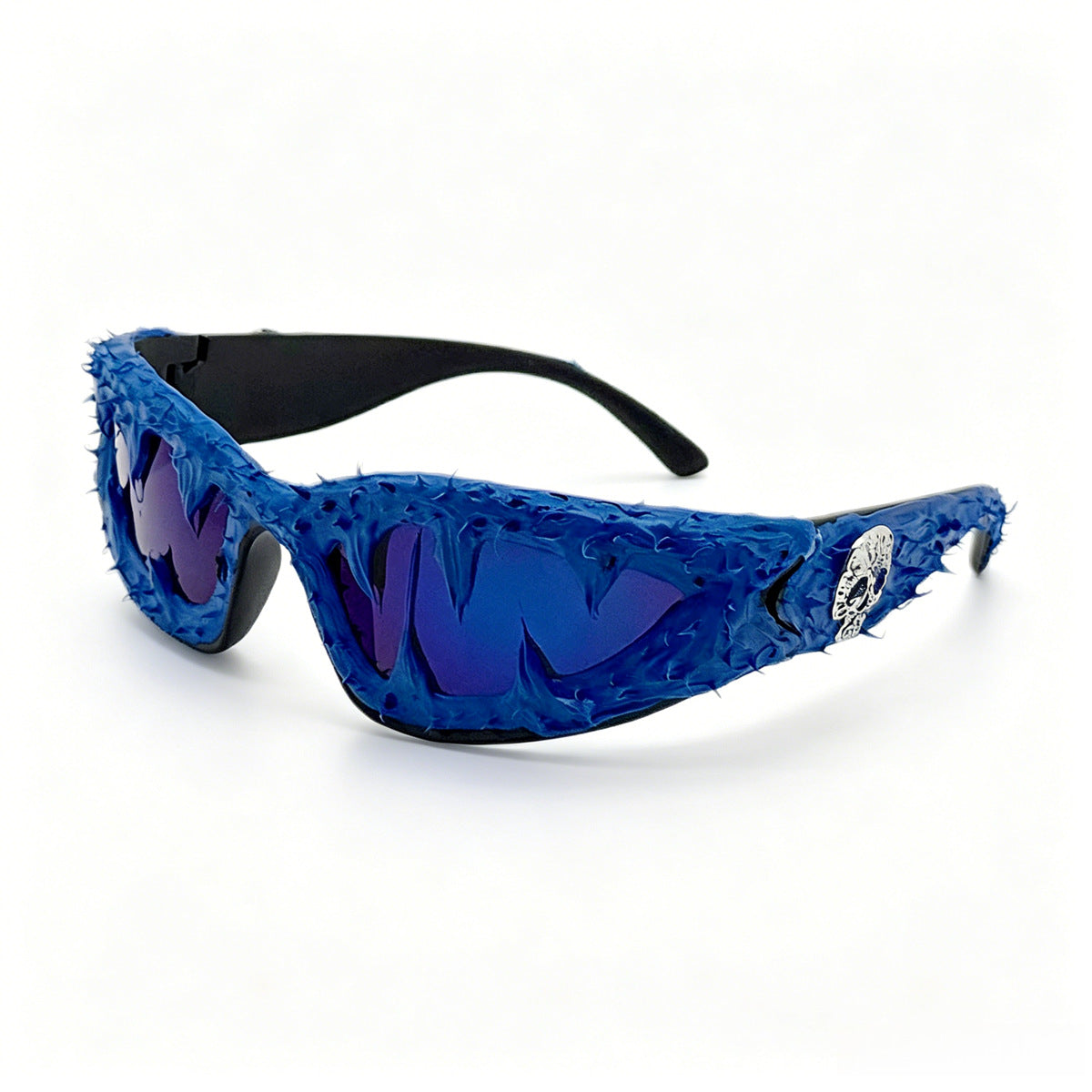 Damen kreative Fashion-Sonnenbrille mit einzigartigen Spikes und skull-Design Brehn