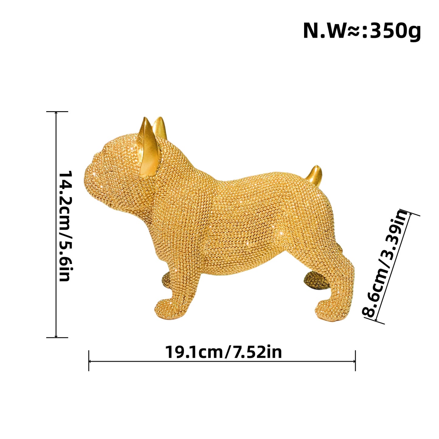 Dekorative Hundefigur im modernen Design Brehn