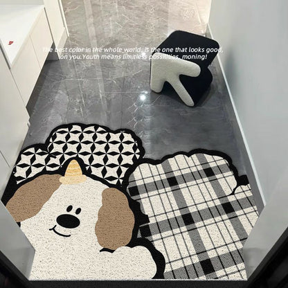Niedliche hundethemed dekorative Teppichmatte
