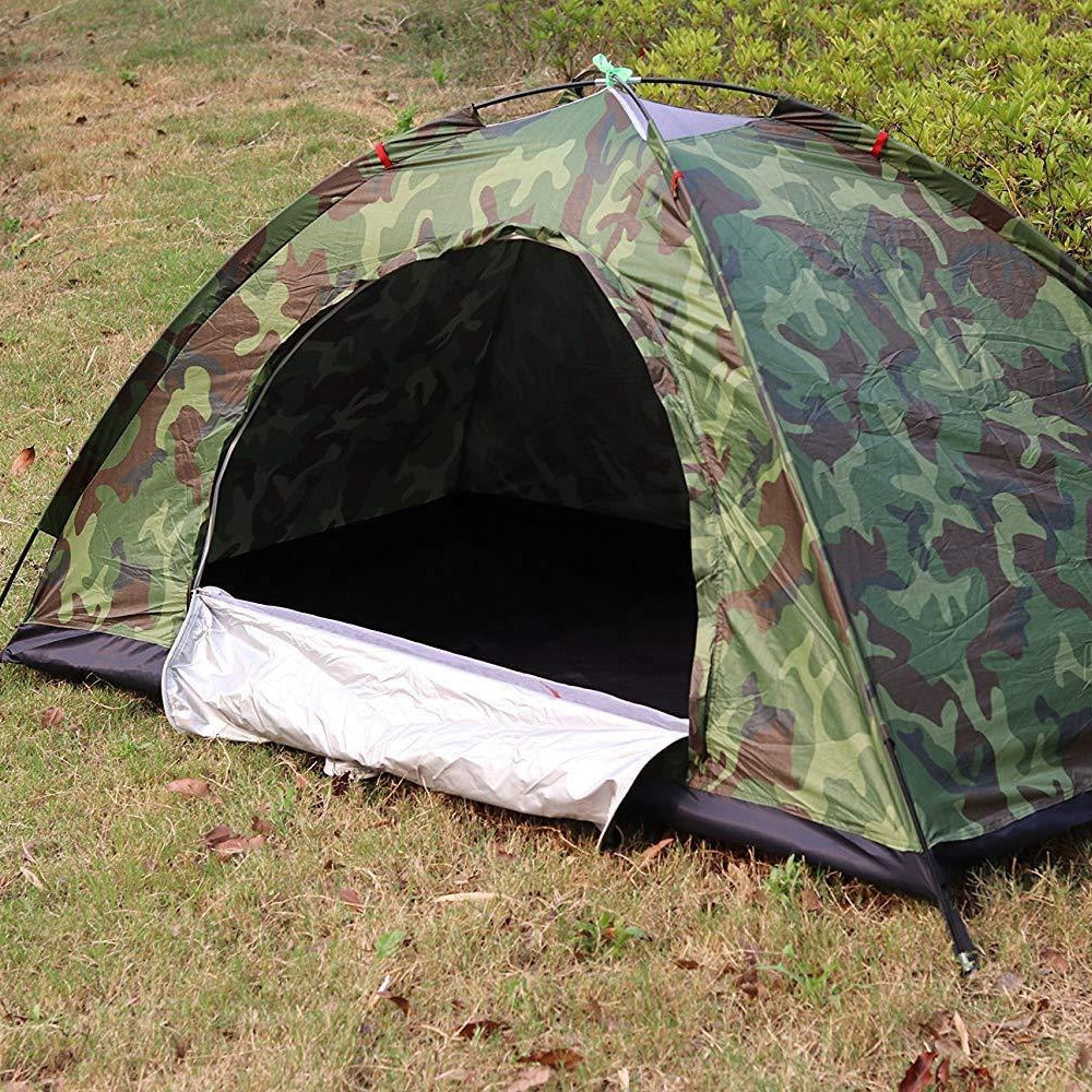 Unisex Tragbares Campingzelt mit Camouflage-Muster Brehn