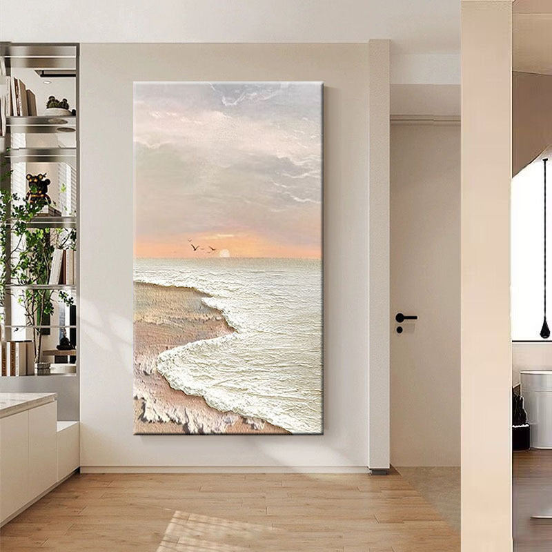 Szenische Ozean Sonnenuntergang Leinwandkunst
