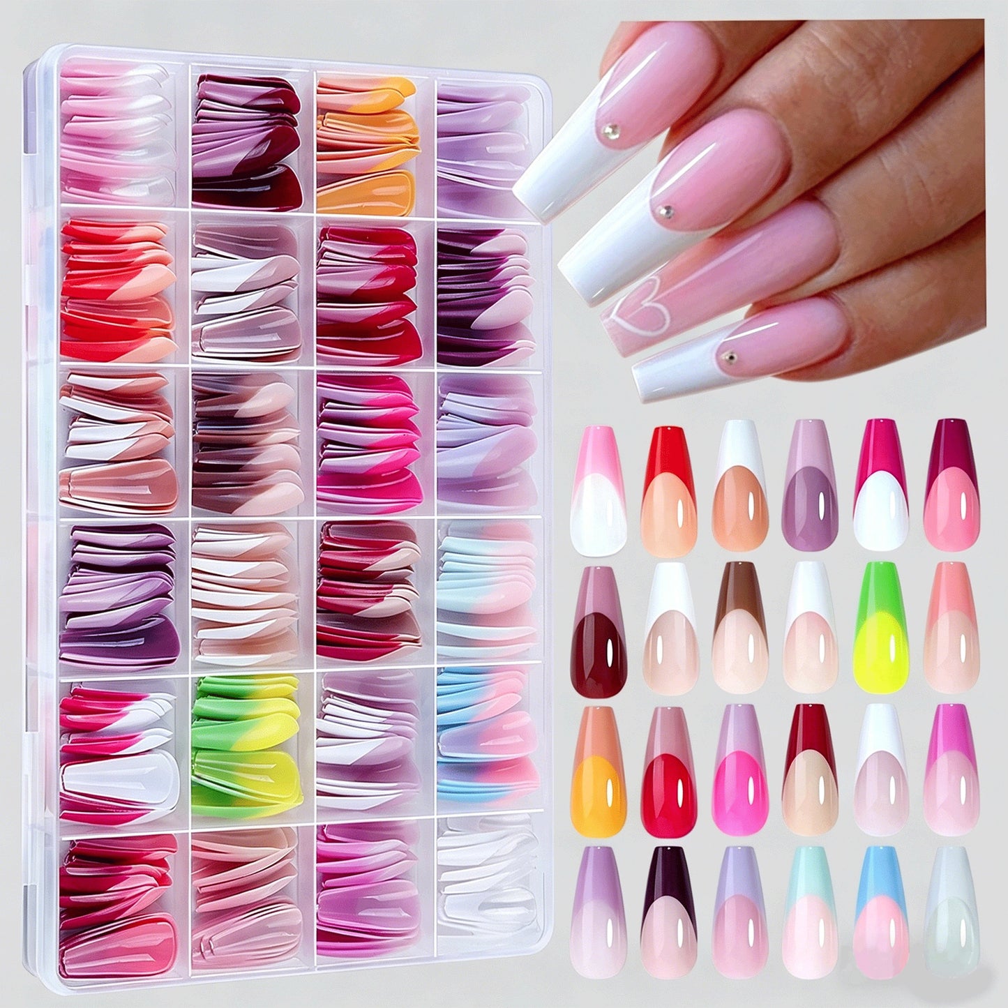 Multi-Design Press-On Nail Tips Kollektion Brehn