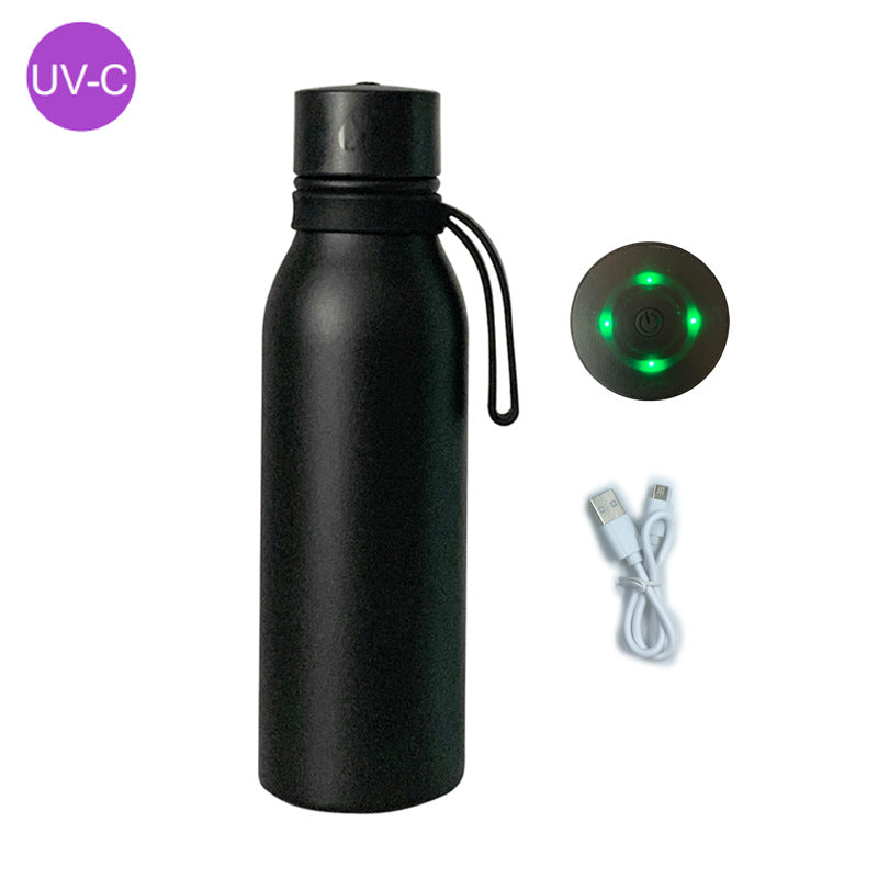 Damen UV-Desinfektions Wasserflasche mit LED-Anzeige und USB-Anschluss Brehn