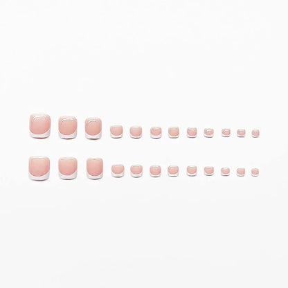 Premium French Tip Nagelset Brehn